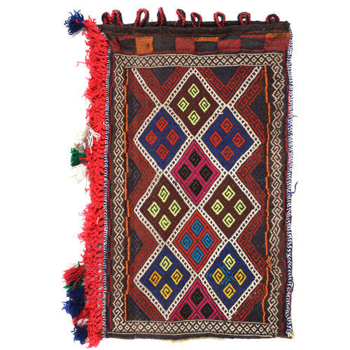 Afghan Tradition Woven Vintage Baluch Balisht Pillow Bag
