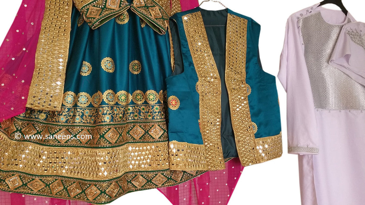 Afghan attan  traditional clothes by saneens