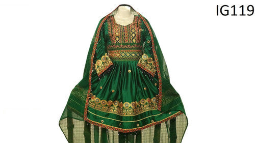 Afghan Bridesmaid Hand Embroidery Work Dress