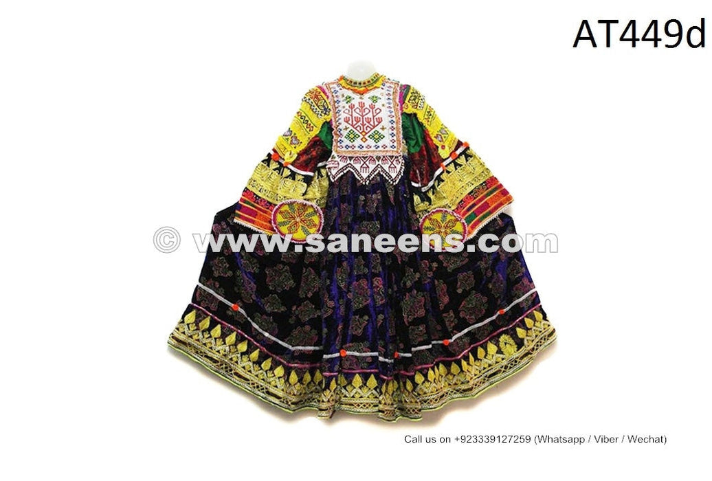 Tribal Fashion Vintage Frock Afghani Women Long Dress Asian Ethnic Garments