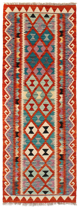 Handmade Afghan Tribal Runner Rug for Elegant Hallway Decoration