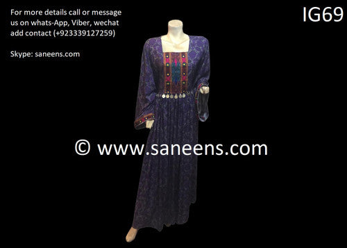 Afghan Woman's Hand Embroidered Dress