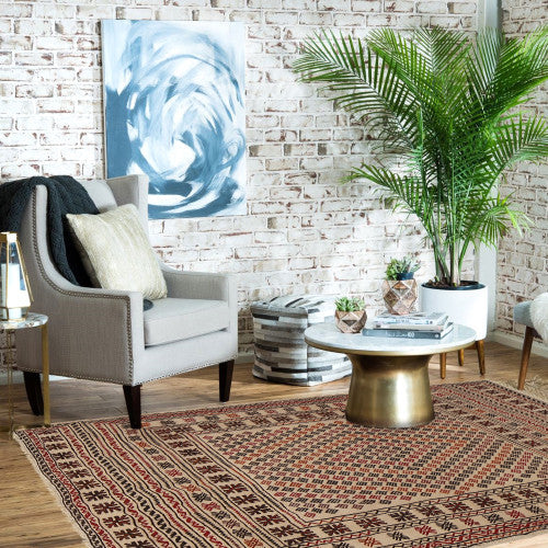 Artisan Afghan Soumak Kilims Created with Timeless Craftsmanship