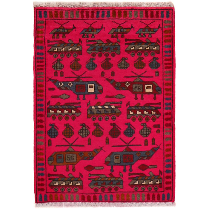 Afghan Weapons Rug War Decor 2.9x2 ft (Copy)