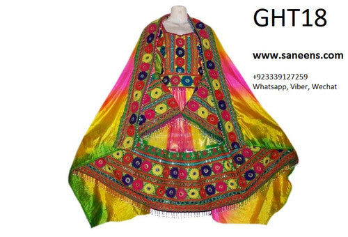 Afghan Bridle Embroidered Dress