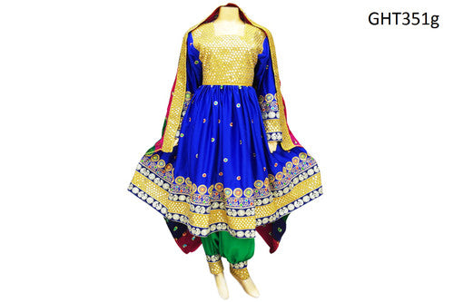 Islamic Women Clothing In Blue Color With Lace And Lot Of Mirrors Work