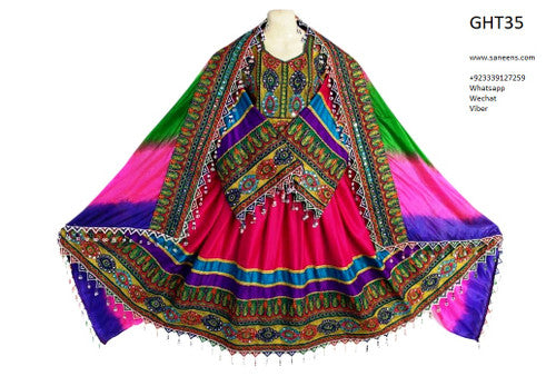 Afghan Hand Embroidered Bridal Dress