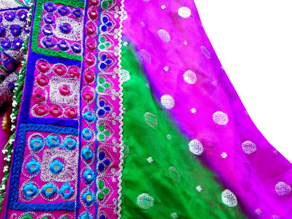 pashtun girls purple color attire outfit