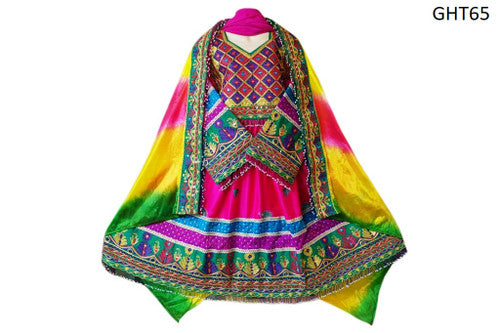 Afghan Bridle Hand Embroidered Dress