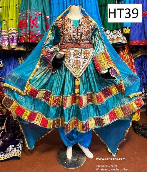 Hand Embroidered Afghan Frock