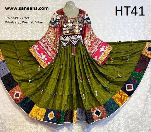 Afghan Embroidered Gown Frock