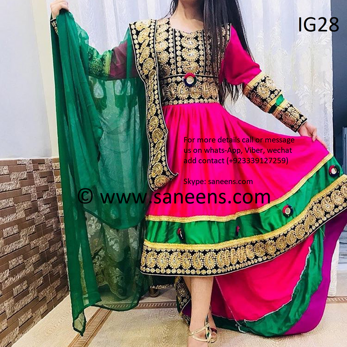 New afghan fashion beauties wears traditional outfits in awesome colors