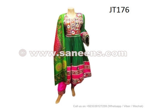 Afghan Bridal hand Embroidered Dress