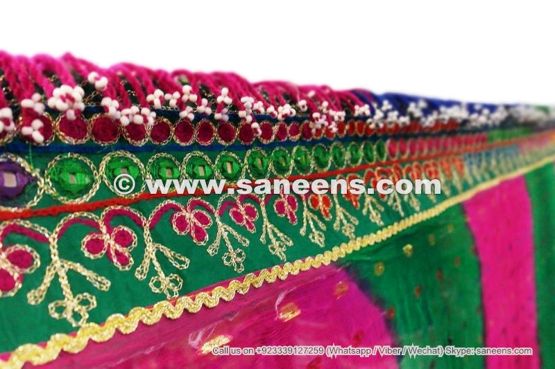 afghan dress with long veil shawl