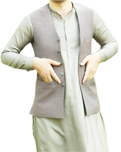 pakistani fashion, pashtun men vest, muslim waistcoat