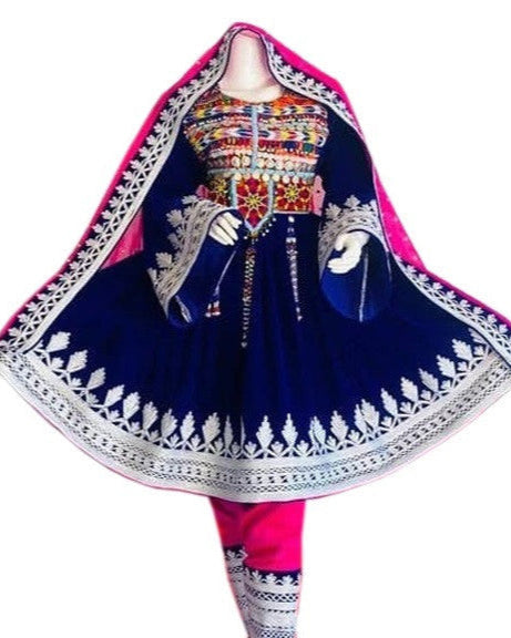 charma dozi work afghani clothes