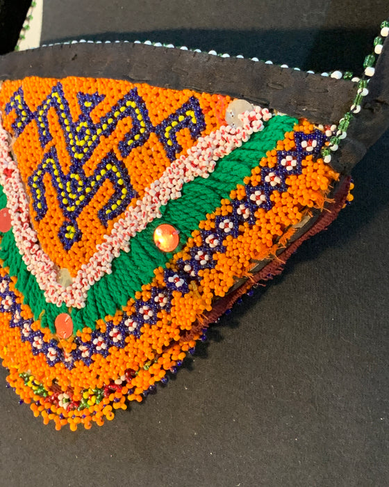 Tribal Beaded Travel Pouch