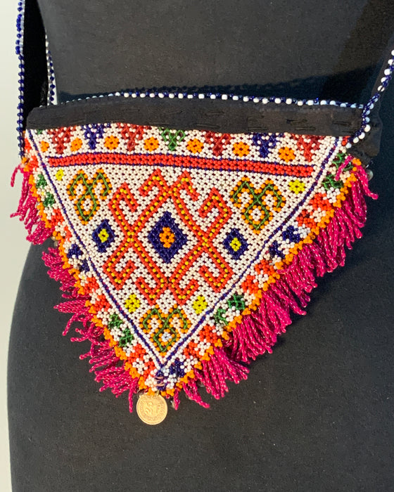 Bohemian Tribal Beaded Pouch