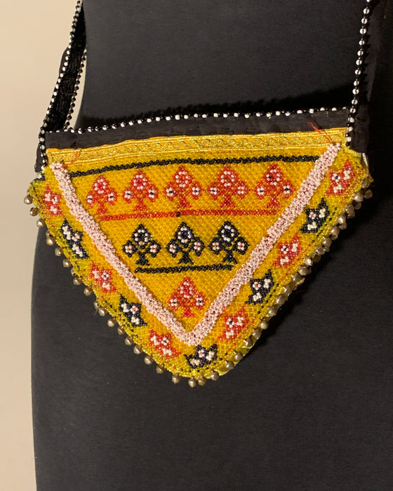 Afghan Crocheted Bead Pouch