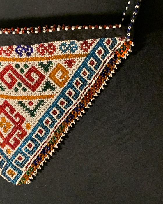 Afghan Shoulder Beaded Pouch