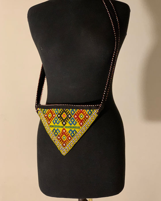 Afghan Folk Beaded Purse