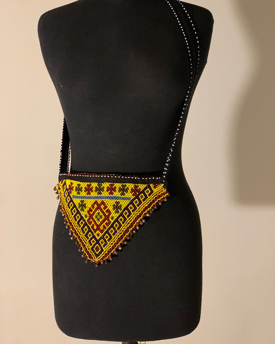 Boho Kuchi Beaded Satchel