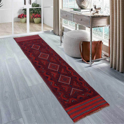 Afghan Hand Made Runner Rug Wool Area For Home Décor