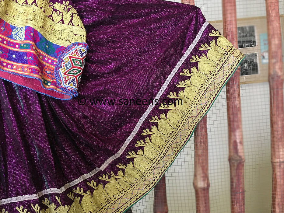 embroidery work afghan vintage dress