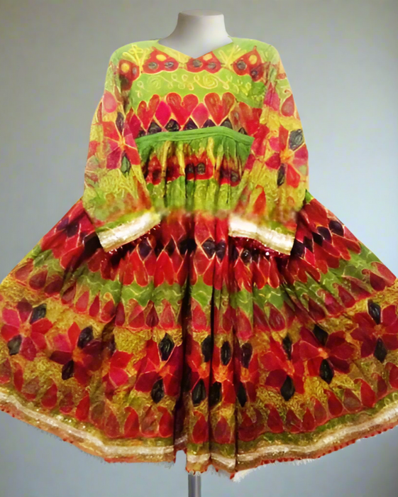 Tribal Ethnic Dress – Vintage Kuchi Nomad Costume