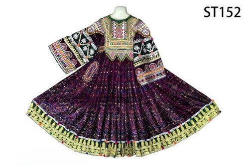 Afghan Velvet Vintage Kuchi Frock