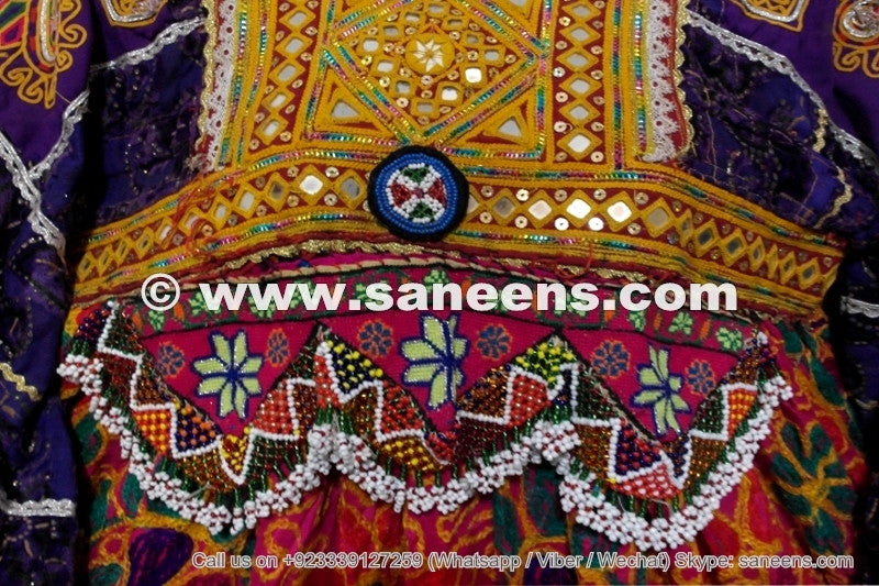 wholesale afghan kuchi vintage dresses with beaded waist belt