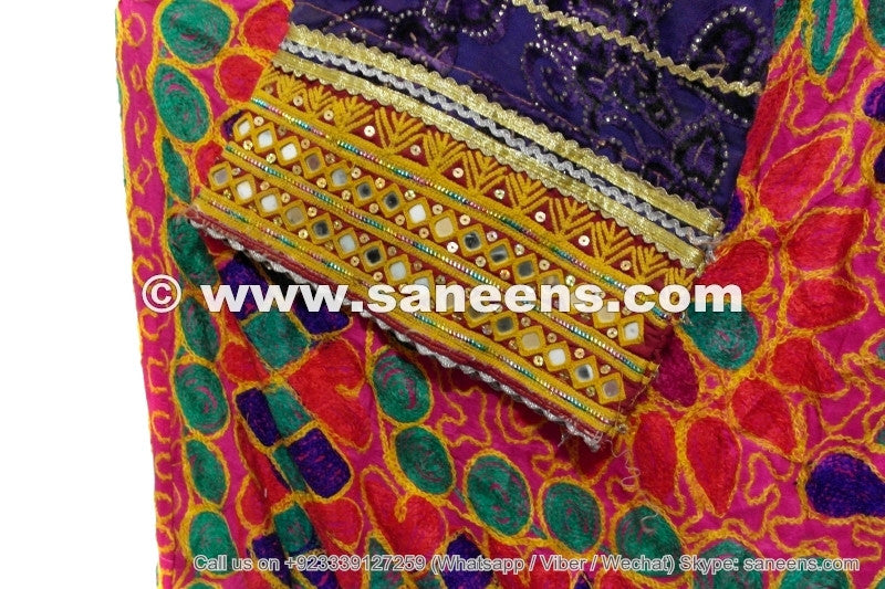 homemade afghan muslim clothes with embroidery work
