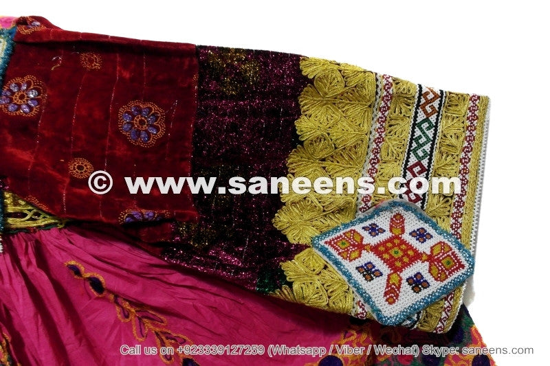 wholesale muslim afghan clothes dress with medallions