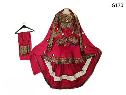 Afghan Bridal Red Gown