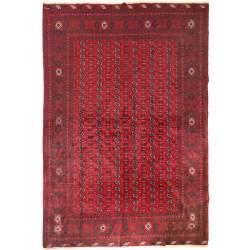Afghan Pure Wool Bokhara Jhaldar Rug by Pashtun Weavers