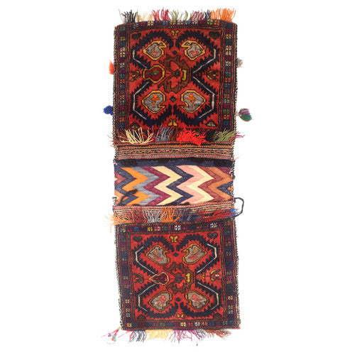 Hand Knotted Afghan Saddle Bags Elegance in Tradition