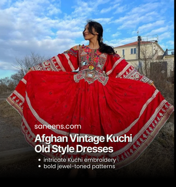Afghan Vintage Kuchi Old Style Dresses
