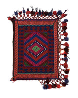 Ethnic Wool Cushion Accent 1.9x1.3 ft