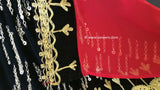 New Afghan fashion traditional bridal nikkah black  dress