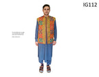 Afghan Mirror Work Men's Vest