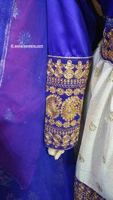 Traditional Afghan hard embroidery white dress