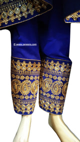 Traditional Afghan hard embroidery white dress