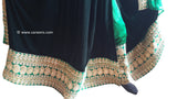New Afghan nomad style kuchi girls frock in dark green velvet