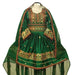 New afghan women clothes in green color