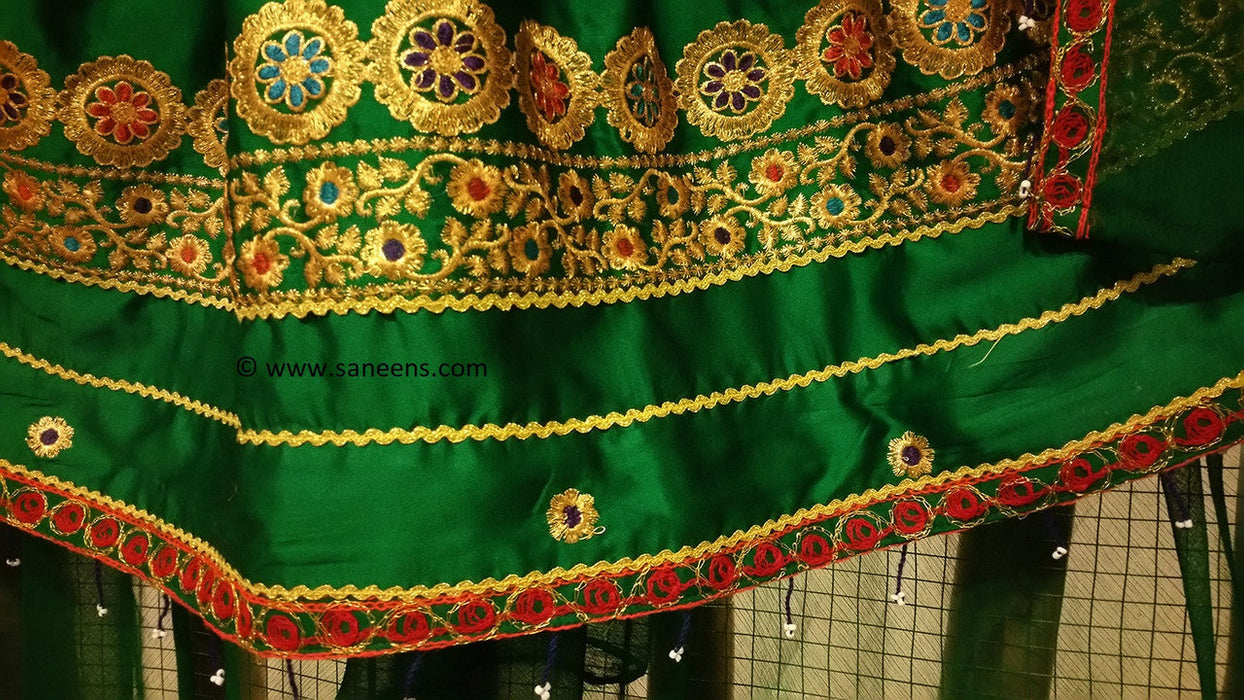 traditional cultural  frock with handmade embroidery