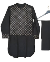 Afghan Men's Embroidery Black dress