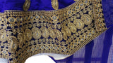 New afghan tribal nomad style white and blue hard embroidery  dress
