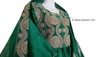 new afghan bridals trendy frock in green color