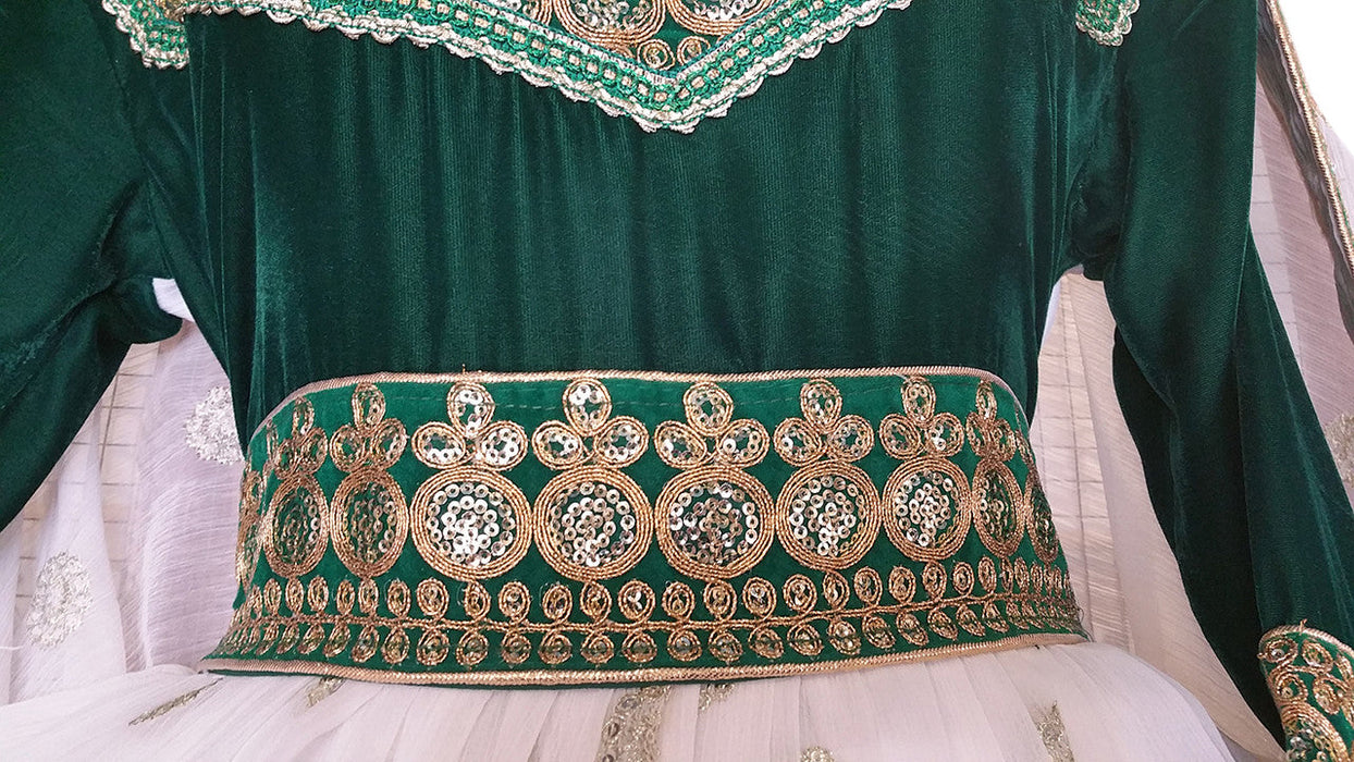 clothes for sale by saneens in green embroidery