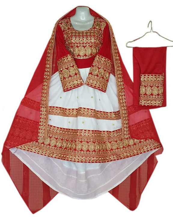 Afghan Bridal Embroidered Dress
